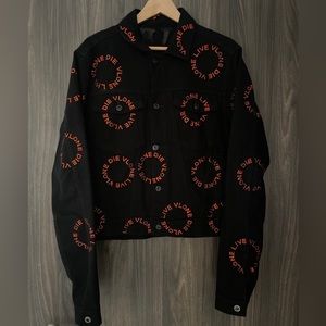 Vlone jean jacket brand new never worn!! Will provide more pictures as well